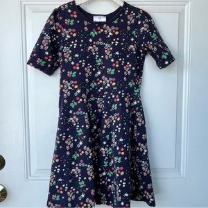 •Hanna Andersson• Floral Knit Short Sleeve Dress - Size 8